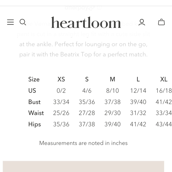 Nwt heartloom | verna ribbed pants with Split hem in tan - Picture 8 of 8